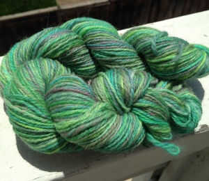 Dyed, spun, and chain plied by me!!!